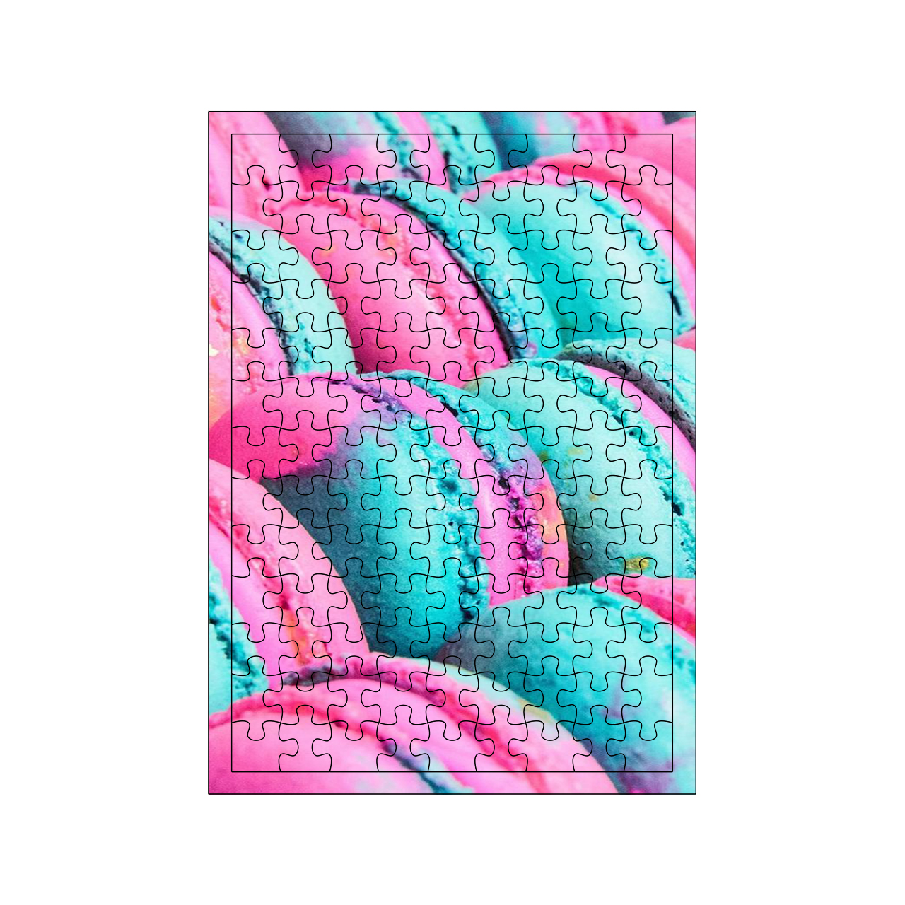 پازل 117 تکه مدل ماکارون کد 1564