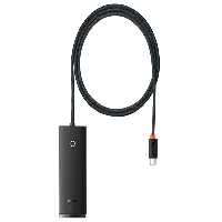 هاب چهار پورت یواس‌بی همراه کابل یک متری تایپ‌سی بیسوس Baseus Lite Series Type-C HUB WKQX030401