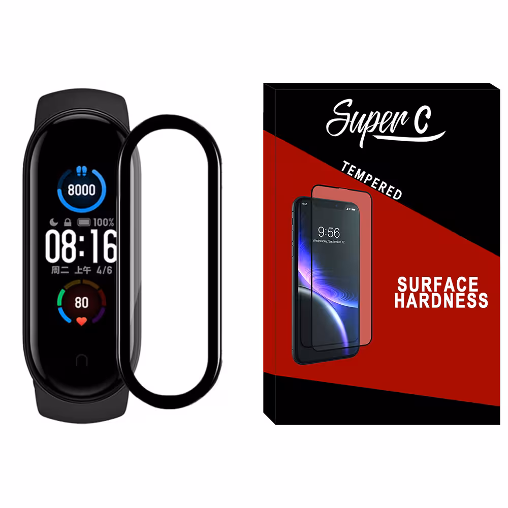محافظ صفحه نمایش سوپرسی مدل SPW مناسب برای ساعت هوشمند شیائومی MI band 7