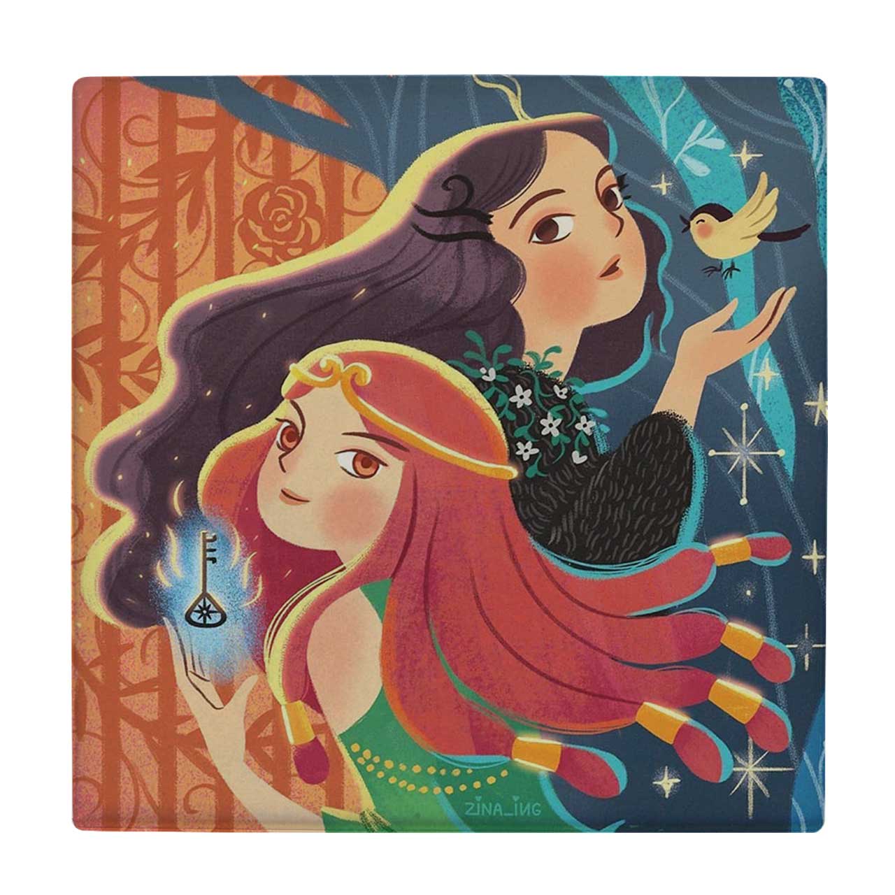 زیر لیوانی طرح دو دختر کد 3454270_1263