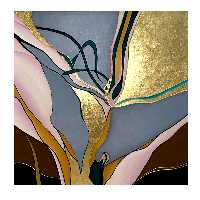 تابلو نقاشی ورق طلا مدل دکوراتیو کد 0115