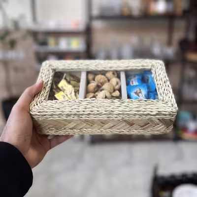 جعبه چای کیسه ای مدل سنتی سه خانه