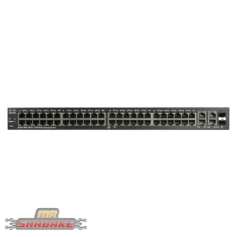 قیمت و خرید سوئیچ سیسکو SF300-48PP | مسترشبکه