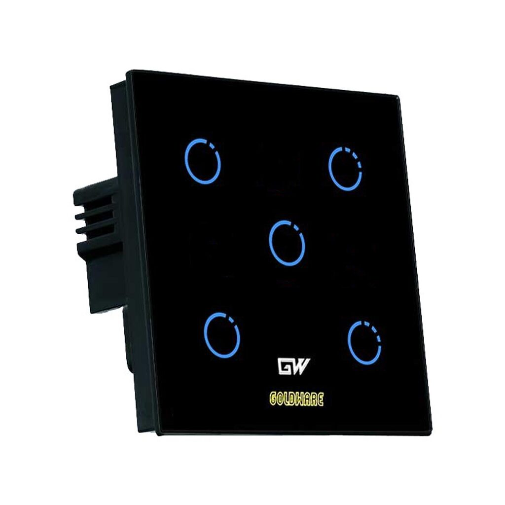 کلید پنج پل لمسی هوشمند گلدور