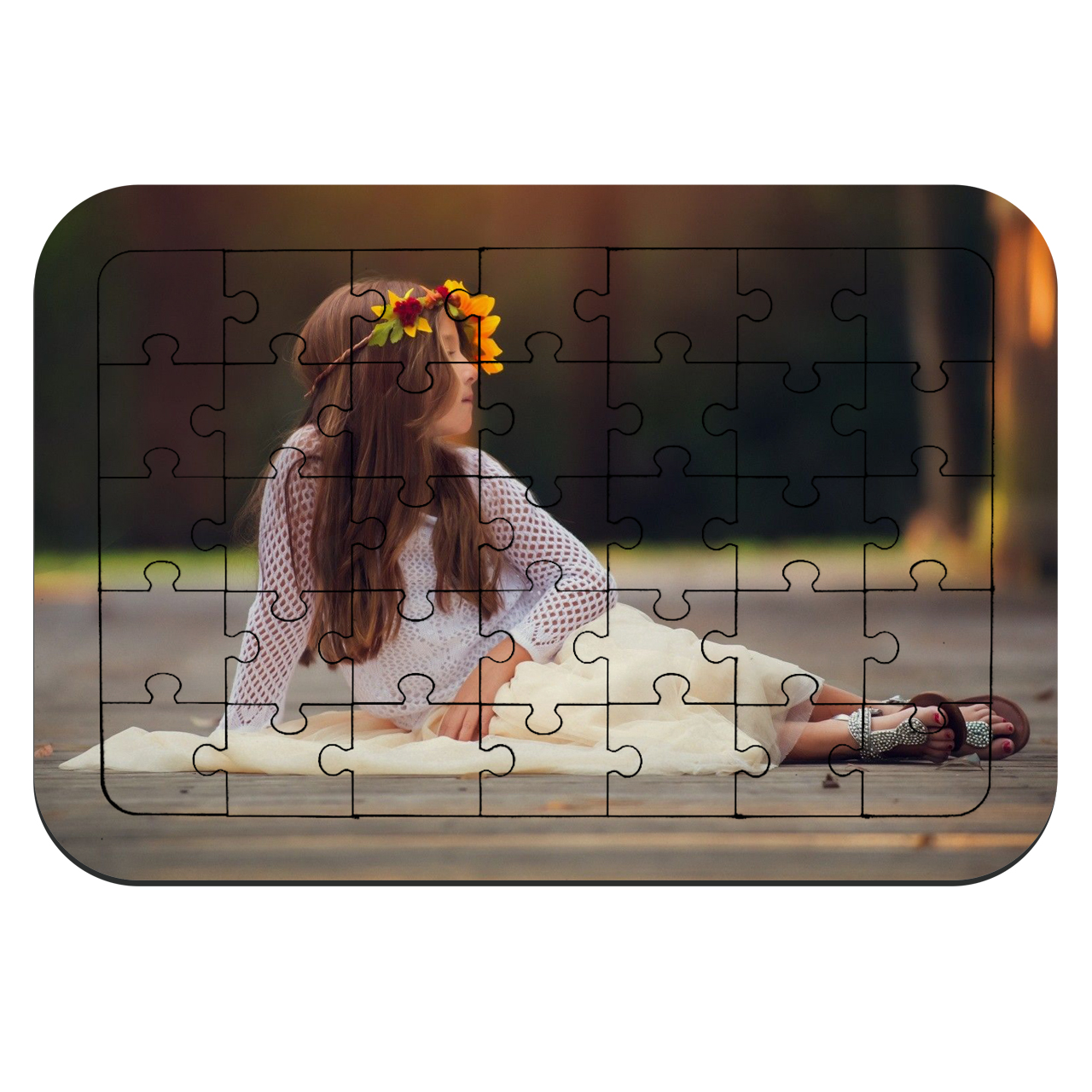 پازل 35 تکه طرح دختر مدل NI1807 