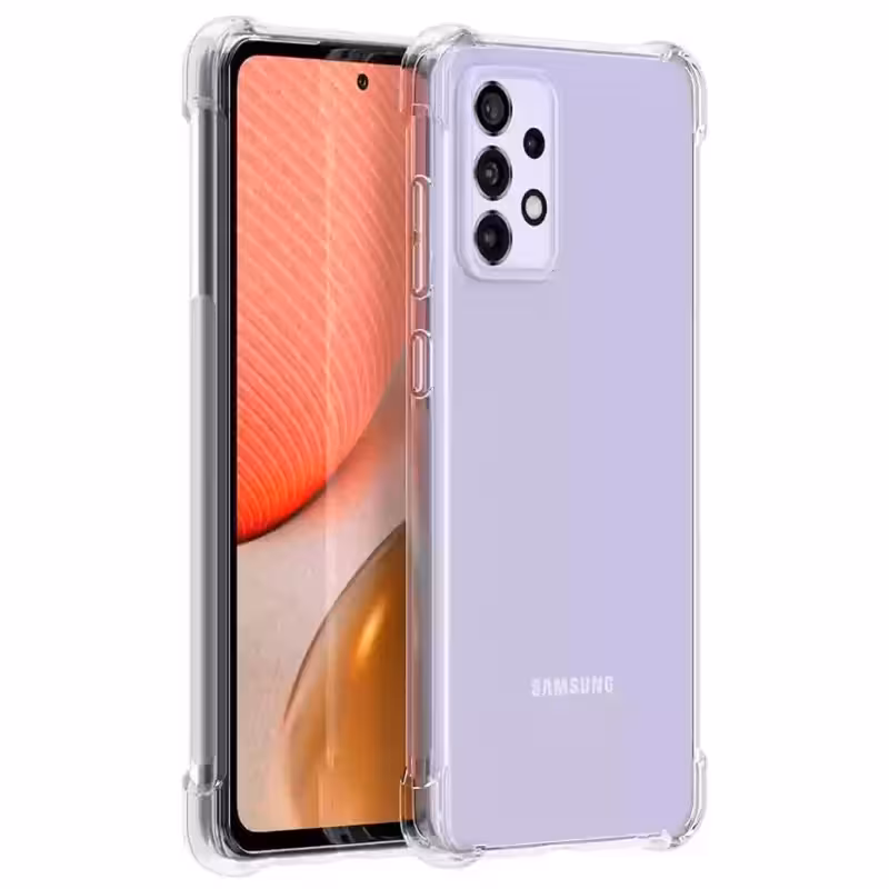 گارد شفاف ایربگ دار برای گوشی Samsung Galaxy A73 مدل ژله ای محافظ لنزدار