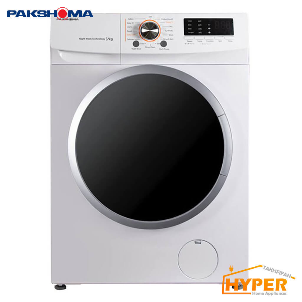 ماشین لباسشویی پاکشوما TFU-76200 WT سفید 7 کیلویی