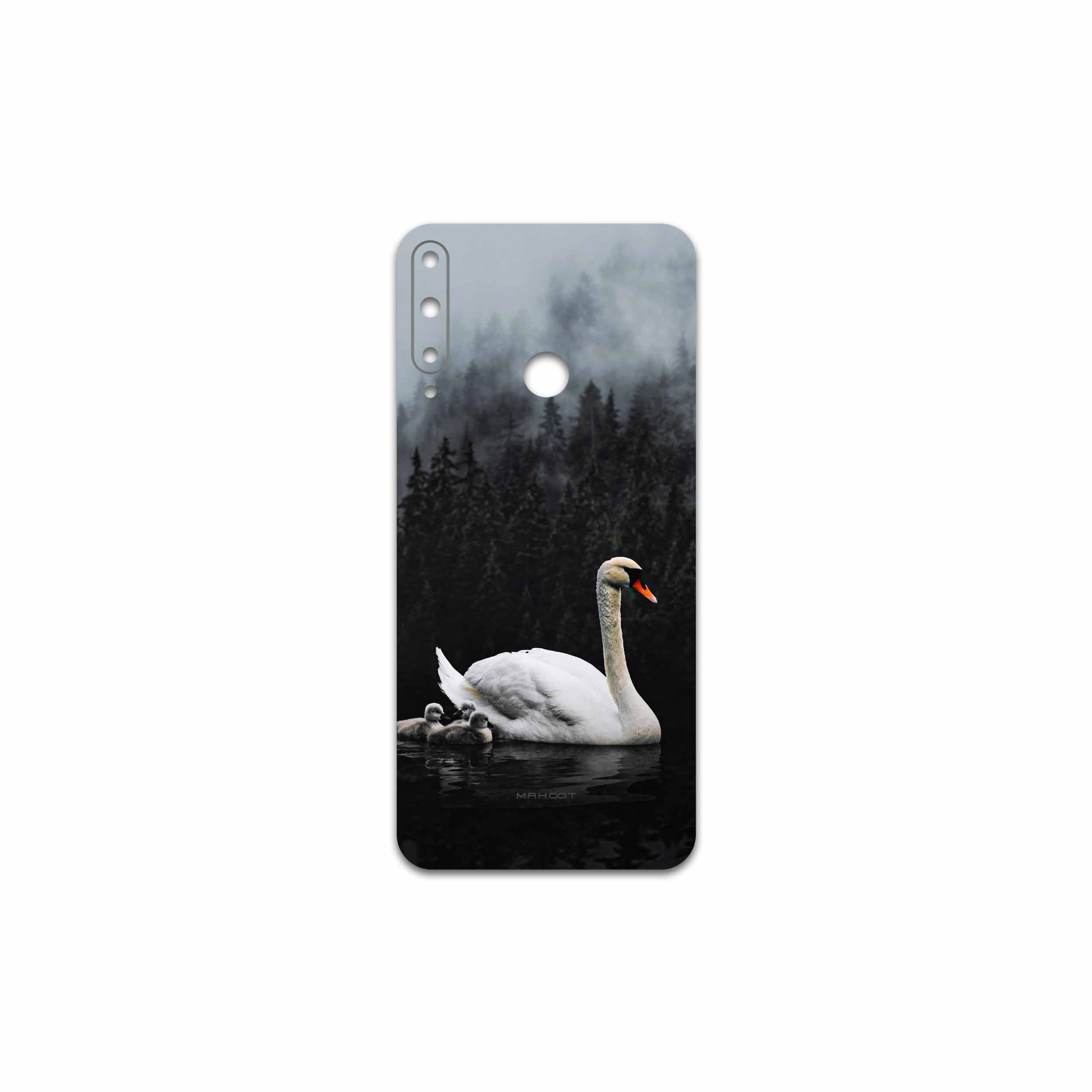 برچسب پوششی ماهوت مدل Swan Lake مناسب برای گوشی موبایل هوآوی Y7p