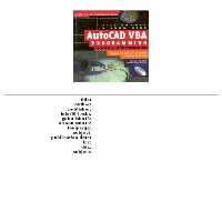 خرید و دانلود نسخه کامل کتاب AutoCAD VBA Programming Tools and Techniques : Exploiting the Power of VBA in AutoCAD 2000