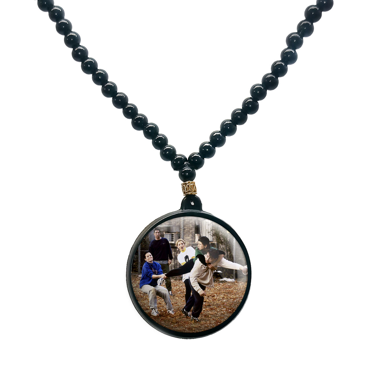 گردنبند پرمانه طرح فرندز کد pmd.18787مدل دو طرفه