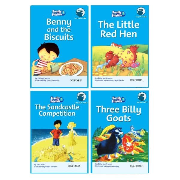 کتاب story family and friends 1 2nd اثر جمعی از نویسندگان انتشارات دنیای زبان 4 جلدی