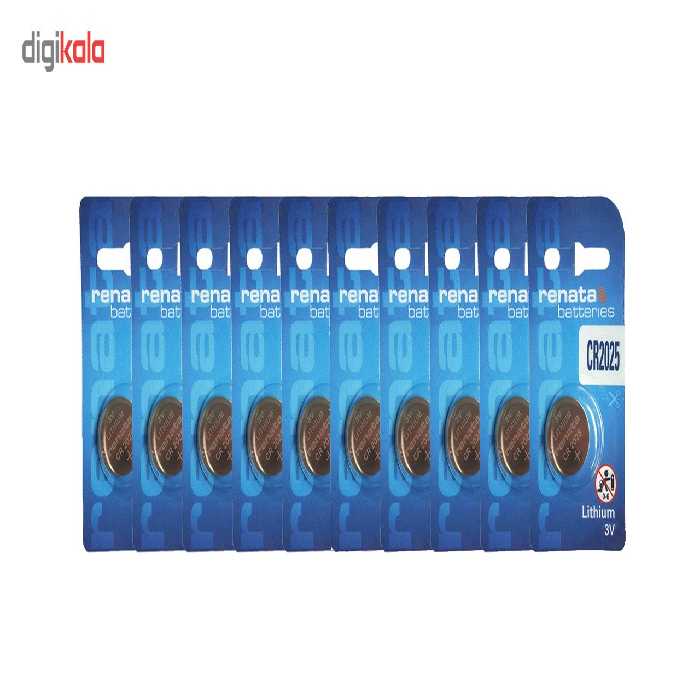 باتری سکه ای رناتا مدل CR2025 بسته 10 عددی
