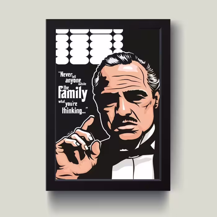 تابلو مدل God father پدرخوانده کد m2593-w