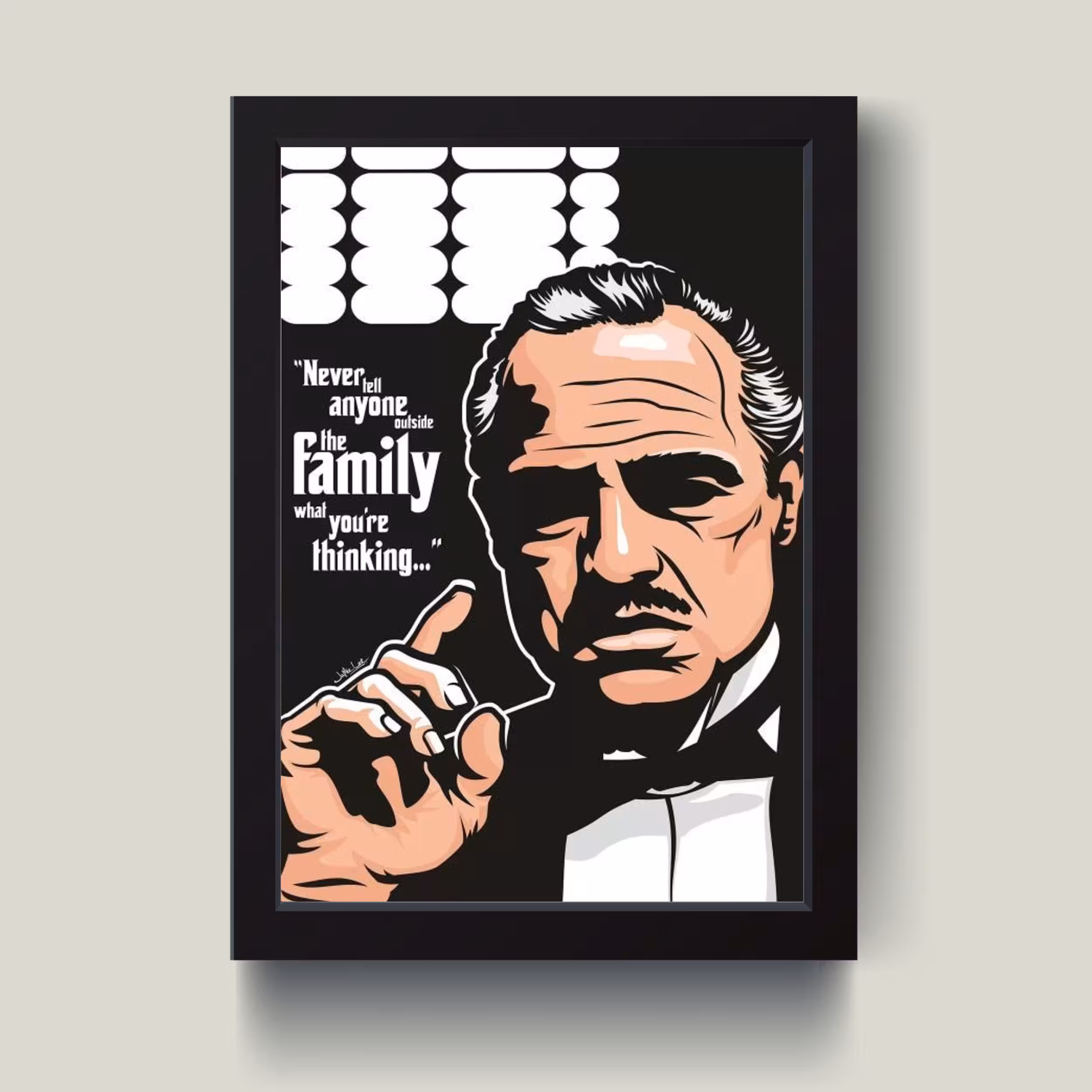 تابلو مدل God father پدرخوانده کد m2593-w