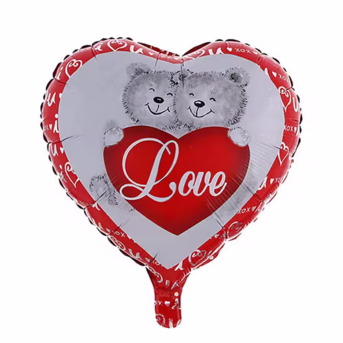 حراج قلب قرمز با طرح خرس love