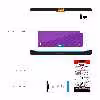 برچسب پوششی ماهوت مدل Purple-Fiber مناسب برای تبلت سامسونگ Galaxy Tab A 9.7 2015 T550
