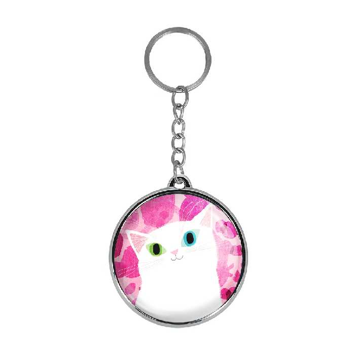 جاکلیدی خندالو طرح گربه مدل دوطرفه کد 52125052