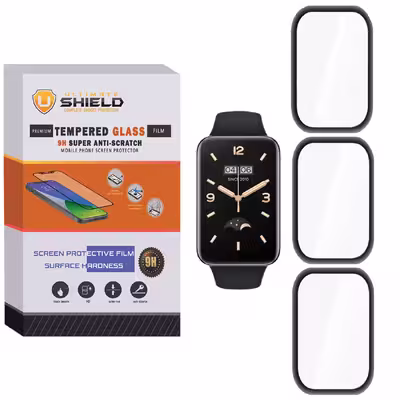محافظ صفحه نمایش نانو آلتیمیت شیلد مدل NUL مناسب برای ساعت هوشمند شیایومی Mi Band 7 Pro بسته سه عددی