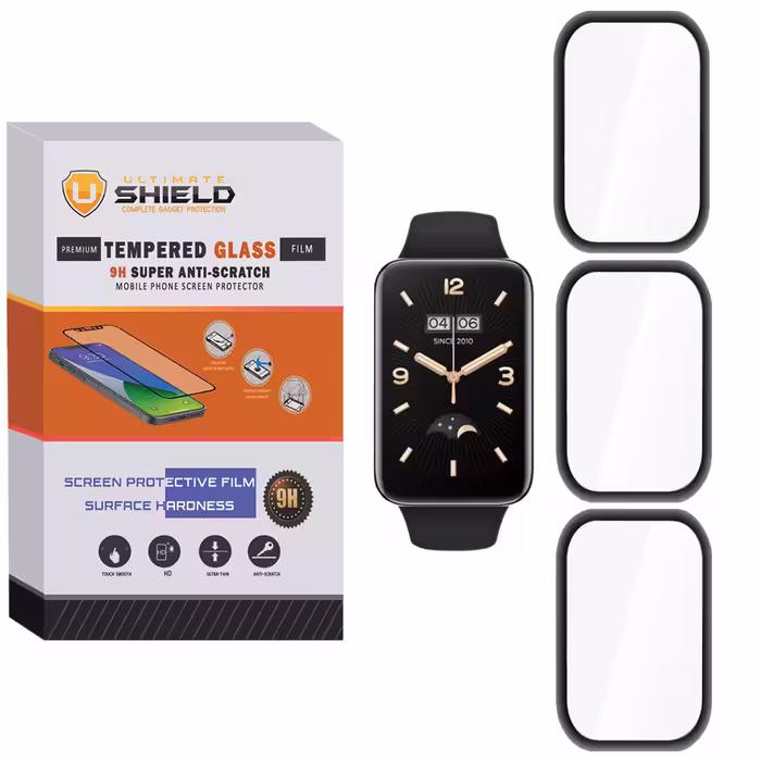 محافظ صفحه نمایش نانو آلتیمیت شیلد مدل NUL مناسب برای ساعت هوشمند شیایومی Mi Band 7 Pro بسته سه عددی