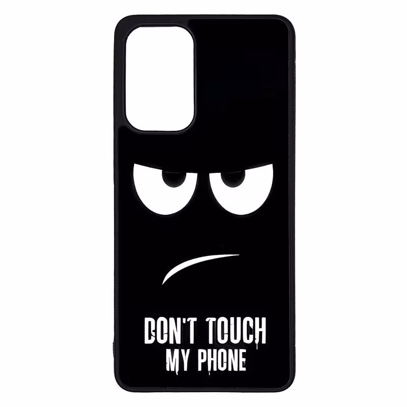 کاور طرح DONT TOUCH MY PHONE کد G-090 مناسب برای گوشی موبایل سامسونگ Galaxy A73 / A73 5G | دیجی قاب دونی