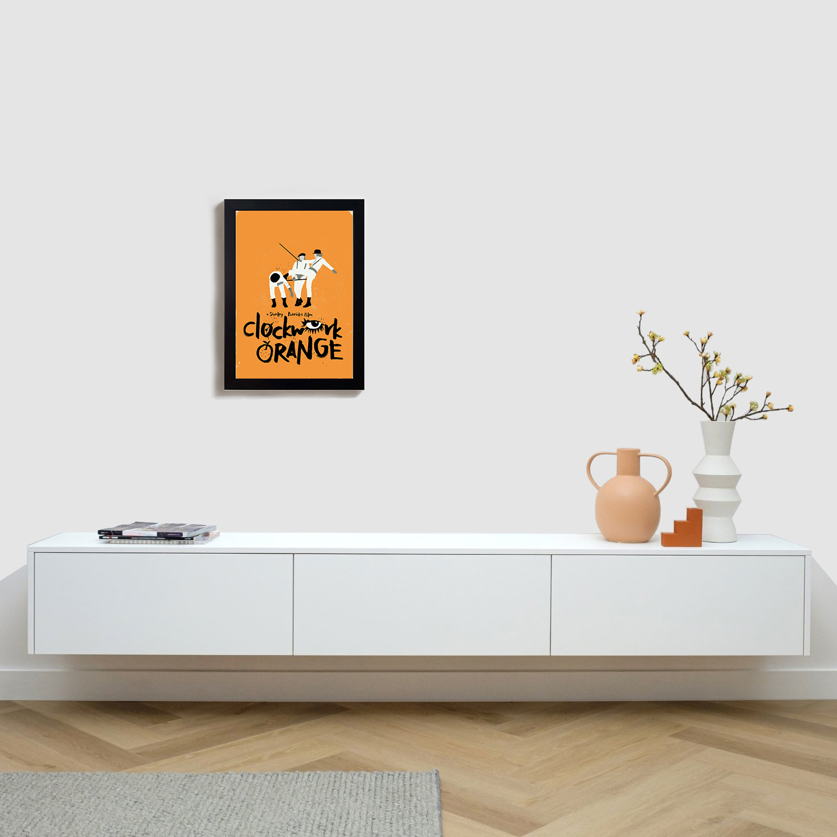 تابلو مدل فیلم پرتقال کوکی استنلی کوبریک clockwork orange stanley kubrick B260