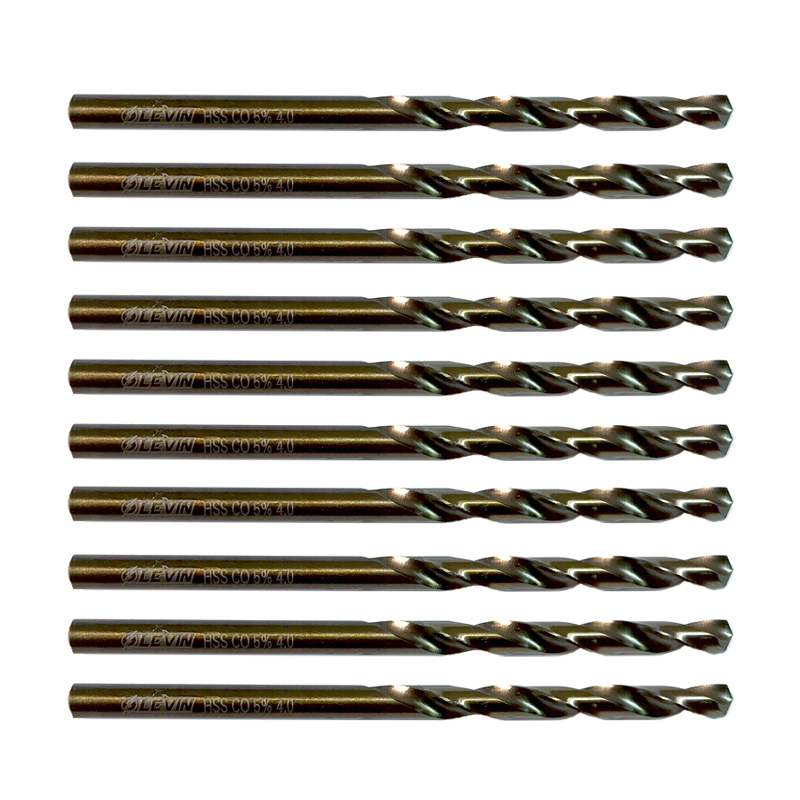 مجموعه 10 عددی مته کبالت لوین کد LV04 سایز 4 میلی متر