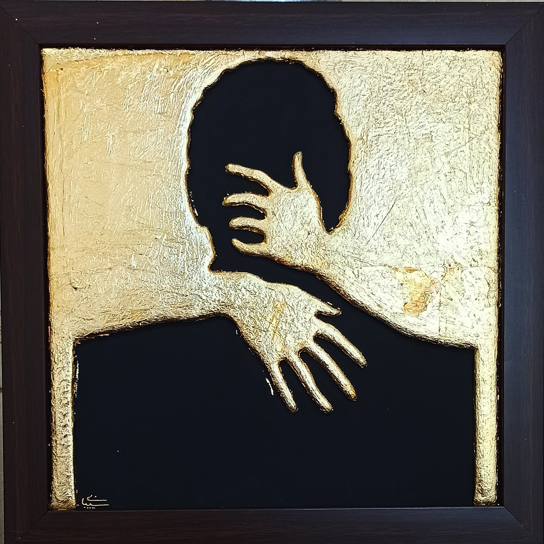 تابلوی لایه چینی نیمه تاریک وجود