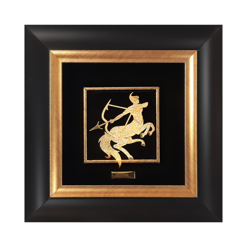 تابلو طلاکوب مدل نماد ماه تولد آذر کد 1228 | دنیای قاب