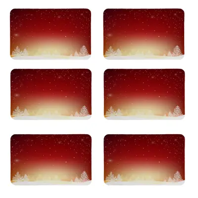 زیربشقابی طرح برف کد 8387 مجموعه 6 عددی