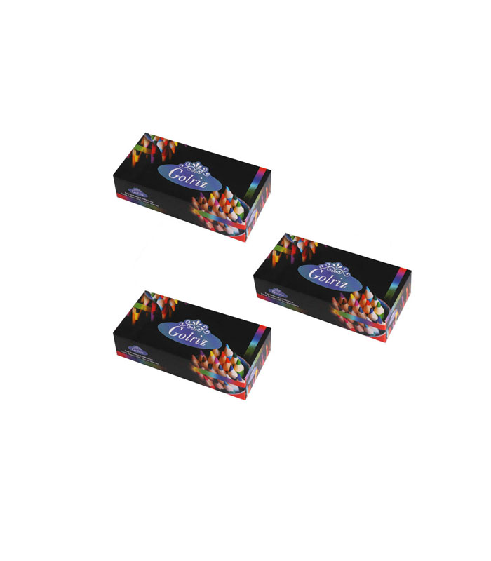 دستمال کاغذی 100 برگ گلریز مدل مداد رنگی بسته 3 عددی