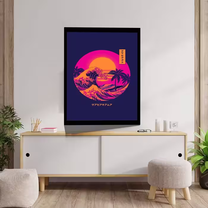 تابلو مدل GREAT WAVE کد F-7006