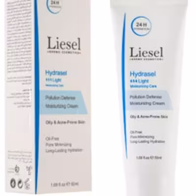 کرم آبرسان لایت هیدراسل لایسل مناسب پوست چرب و مختلط حجم 50میل Liesel