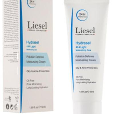 کرم آبرسان لایت هیدراسل لایسل مناسب پوست چرب و مختلط حجم 50میل Liesel