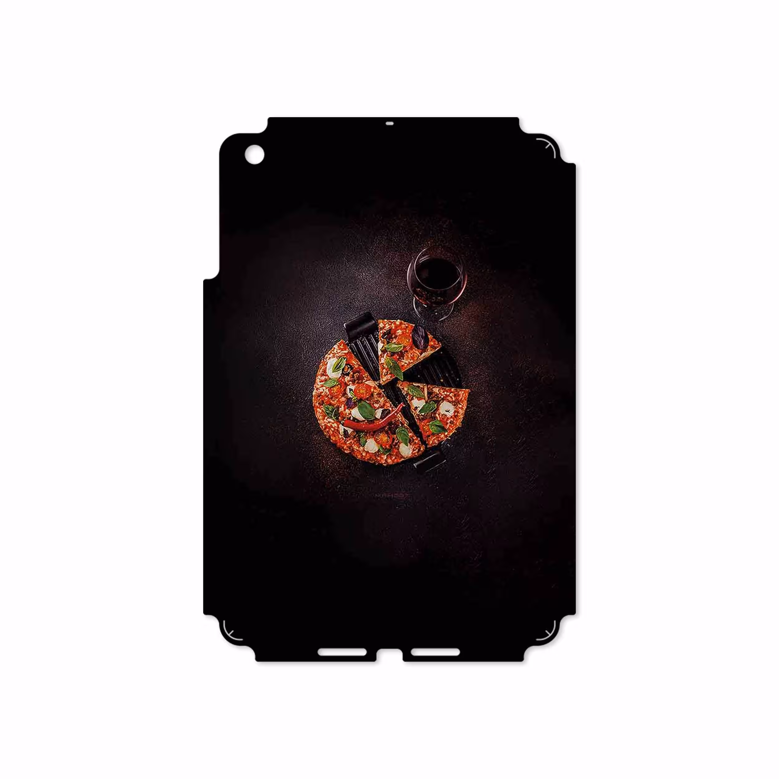 برچسب پوششی ماهوت مدل Pizza مناسب برای تبلت اپل iPad mini 2012 A1432