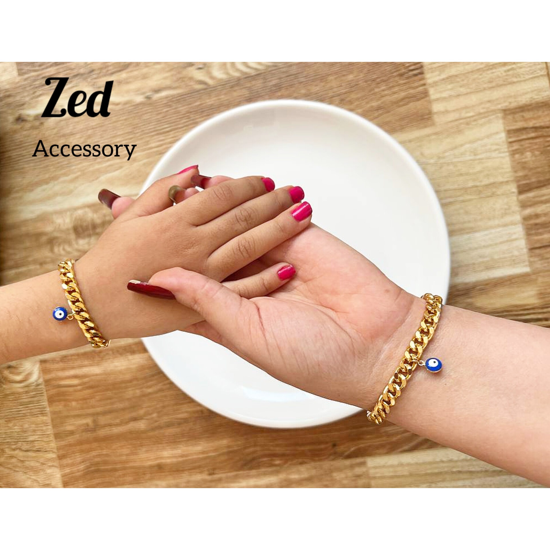 ست دستبند کارتیر مادر  دختری چشم نظر 