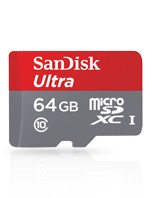 SanDisk Ultra microSDXC UHS-I 64GB  adapter