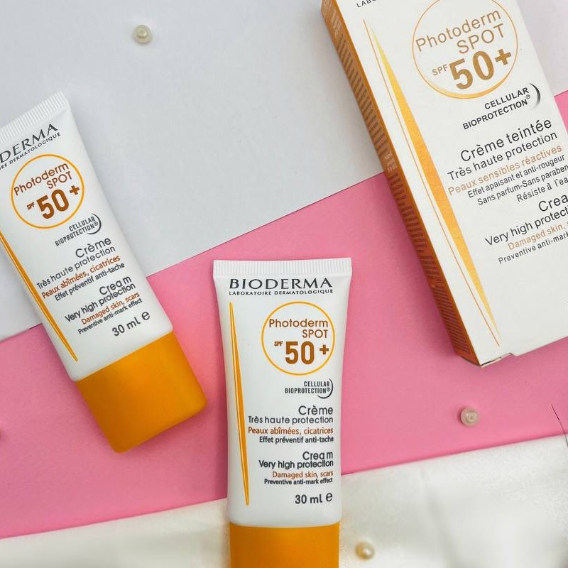 ضدآفتاب spf50 بی رنگ بیودرما اسپات 