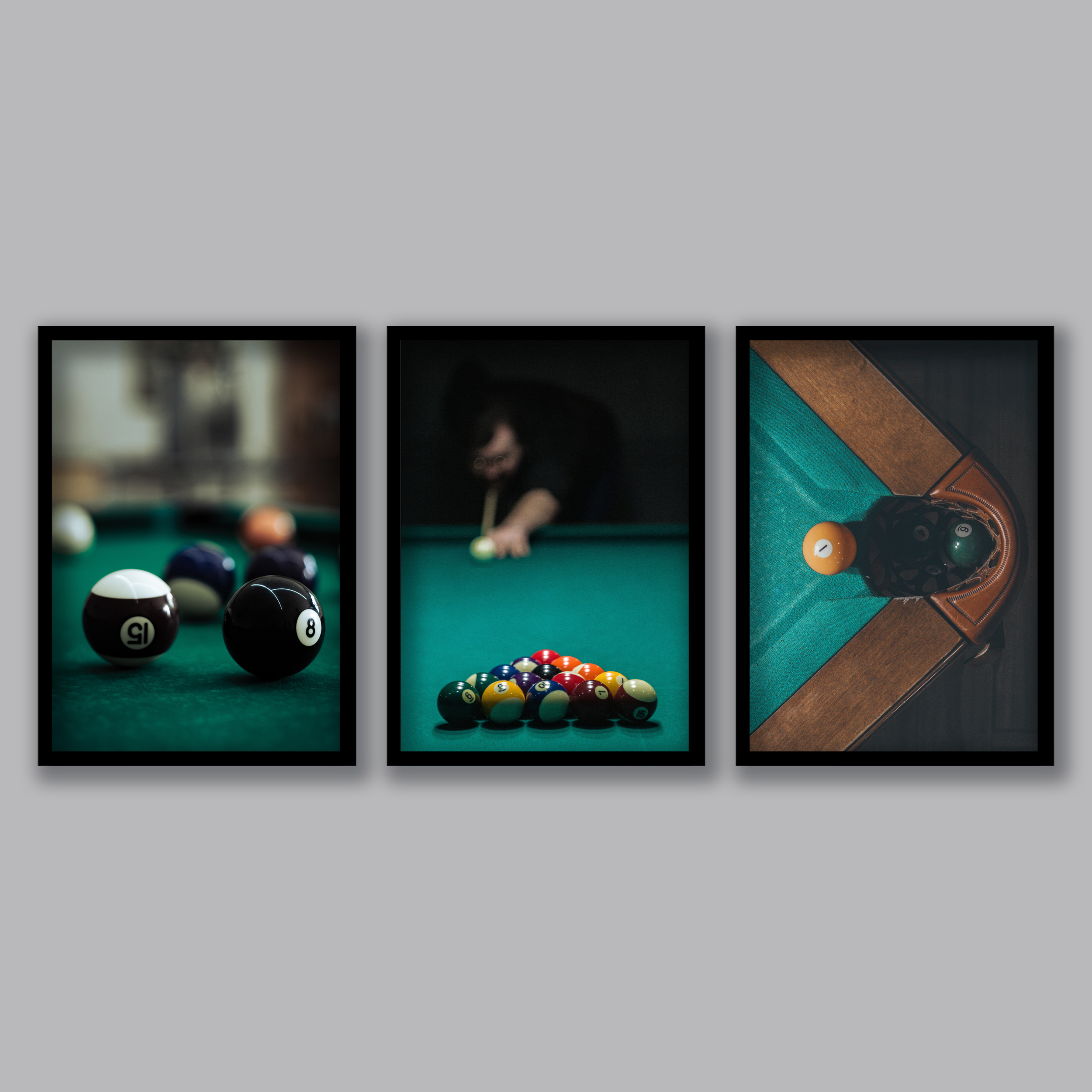 تابلو مدل بیلیارد کد LAG3009 مجموعه 3 عددی