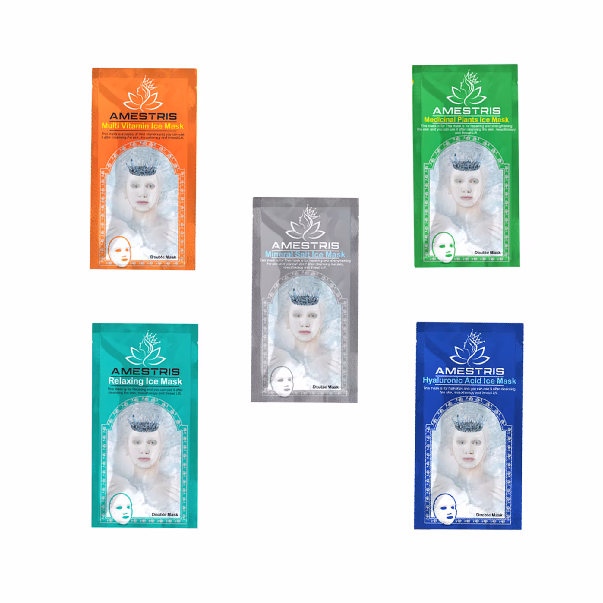 ماسک صورت آمستریس مدل Fresh Skin وزن 25 گرم مجموعه 5 عددی