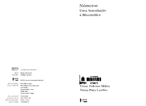 خرید و دانلود نسخه کامل کتاب Números ; Uma Introdução a Matemática
