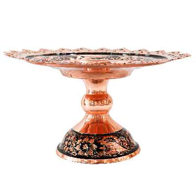 شیرینی خوری مسی مدل الماس تراش لب قلم کد 1f4half11p21