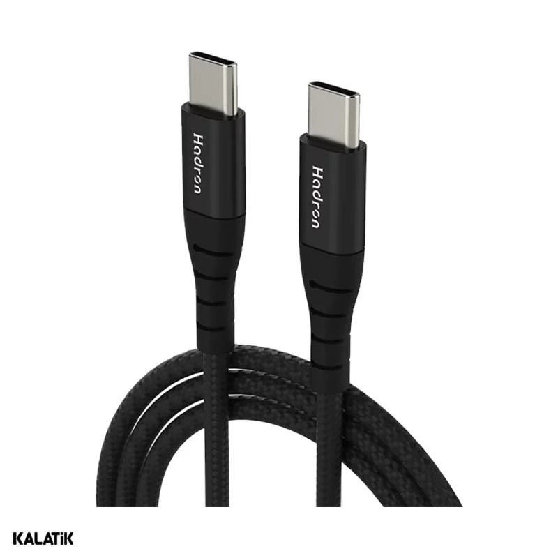 کابل تبدیل USB-C به USB-C هادرون مدل HTC-C-C02 به طول 1 متر