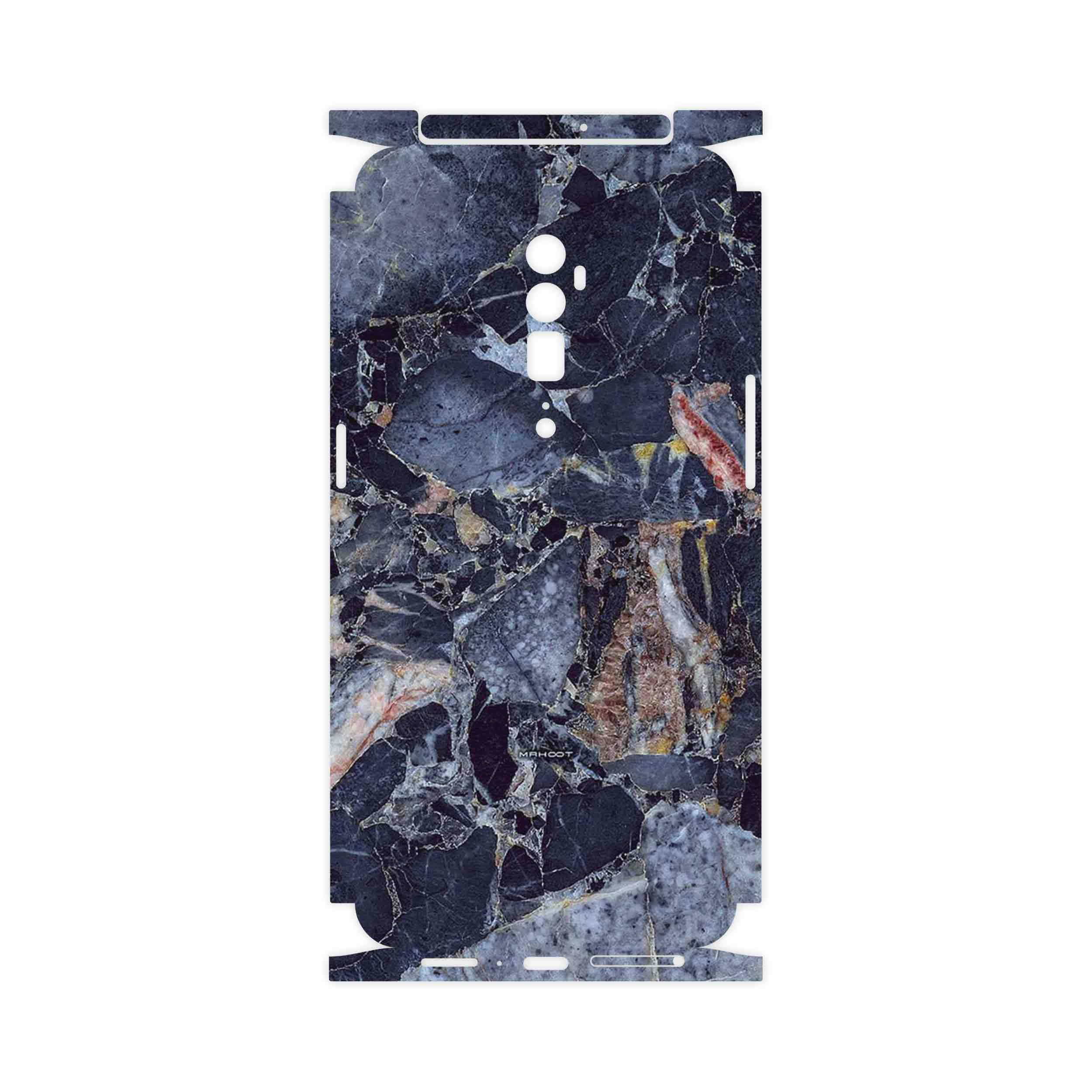 برچسب پوششی ماهوت مدل Broken black marble-FullSkin مناسب برای گوشی موبایل اپو RENO 10X