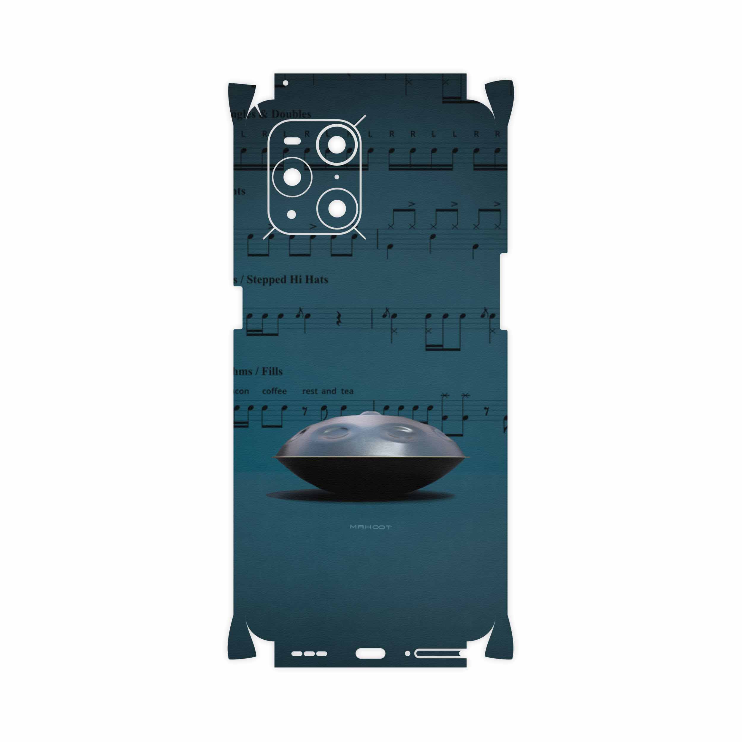 برچسب پوششی ماهوت مدل Hang-Instrument-FullSkin مناسب برای گوشی موبایل اپو Find X3 Pro