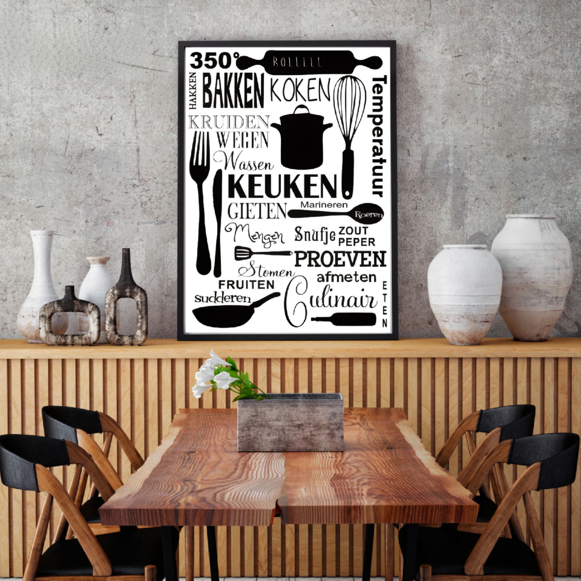 تابلو مدل آشپزخانه