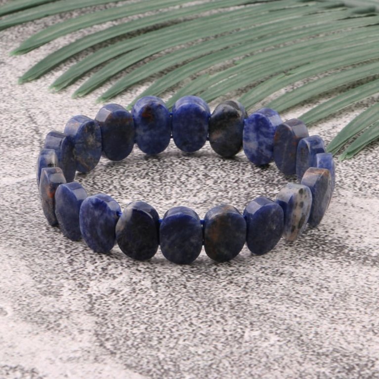 دستبند سودالیت تراش جواهری