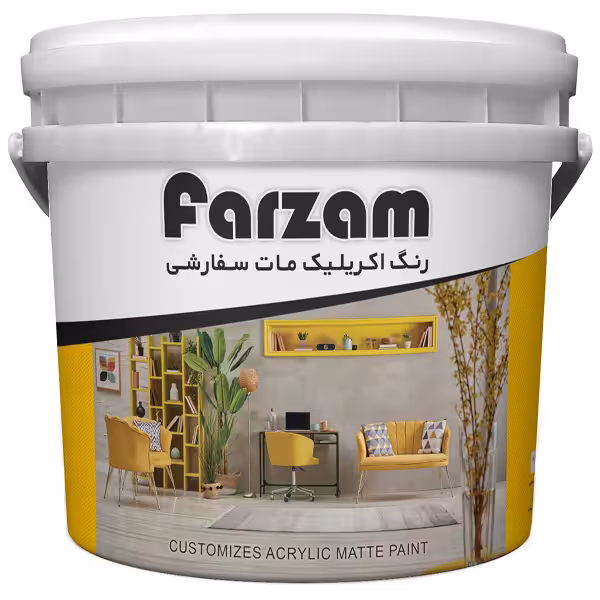 رنگ آکریلیک فرزام کد 540 حجم 5 لیتر