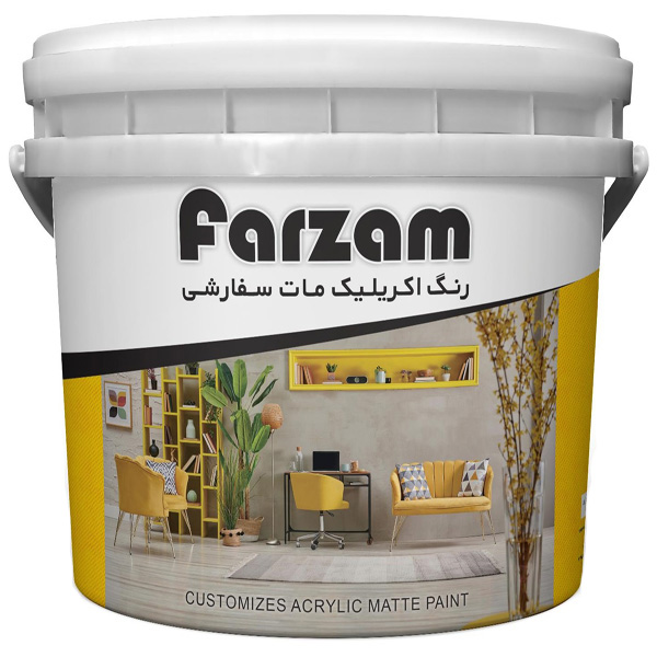 رنگ آکریلیک فرزام کد 540 حجم 5 لیتر