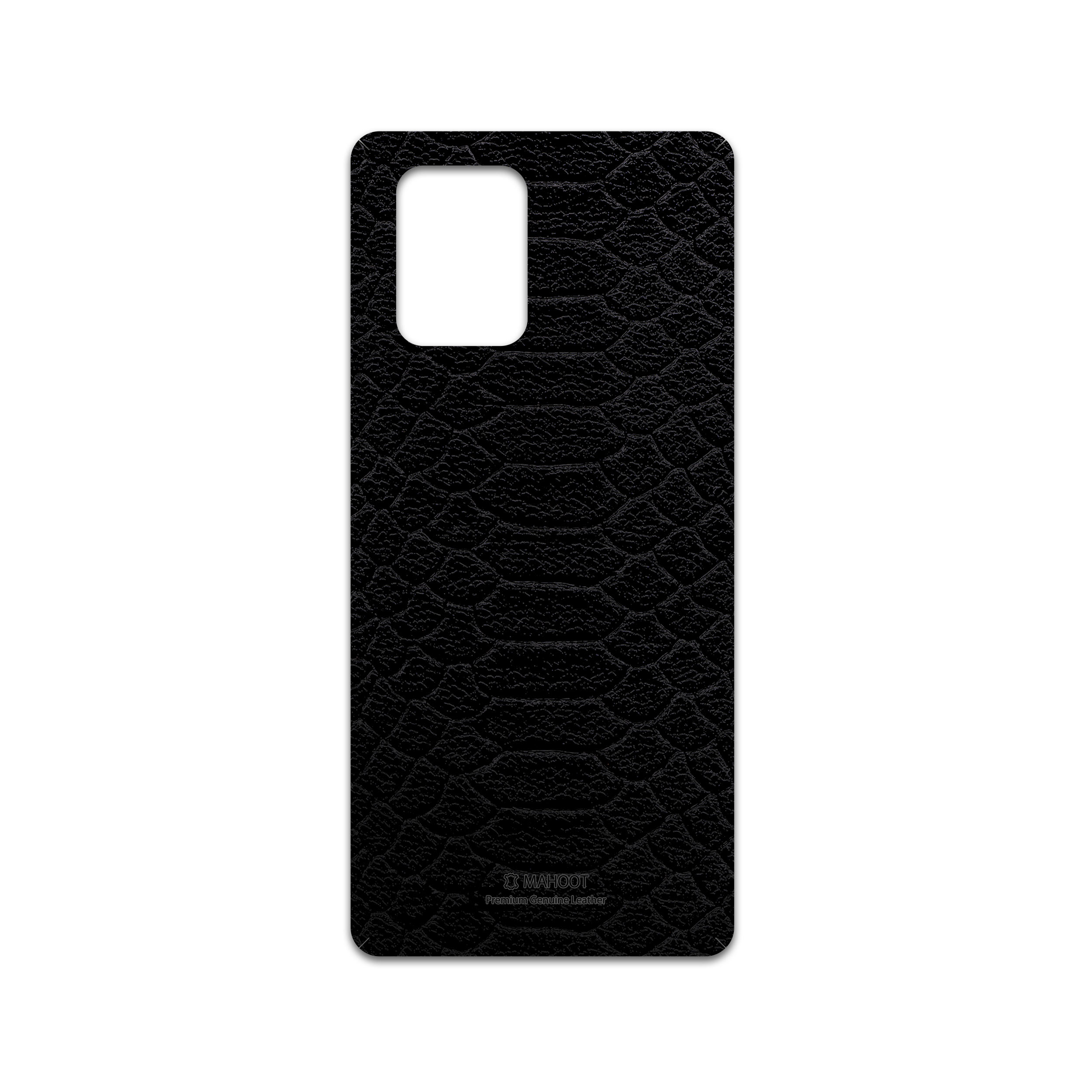 برچسب پوششی ماهوت مدل Black-Snake-Leather مناسب برای گوشی موبایل سامسونگ Galaxy S10 Lite