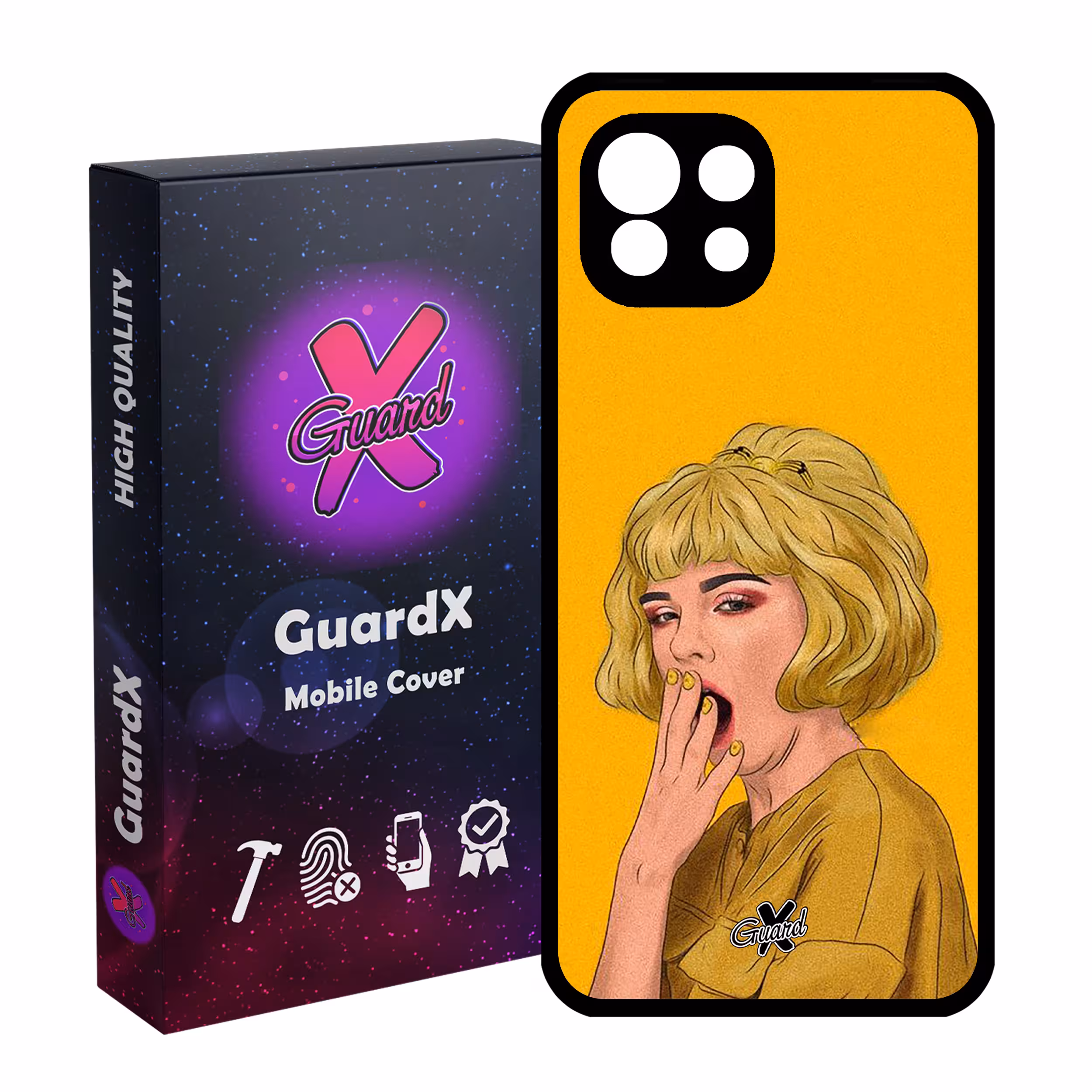 کاور گارد ایکس طرح Girl مدل Glass10311 مناسب برای گوشی موبایل شیائومی Mi 11 Lite